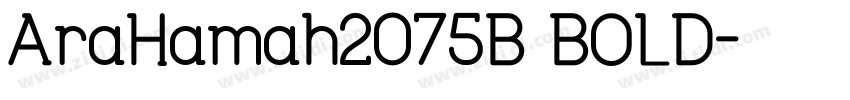 AraHamah1964B BOLD字体转换